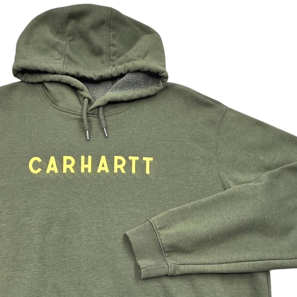 Carhartt Rain Defender Loose Fit Pullover Hoodie Olive Green Mens XL Tall - Picture 1 of 7